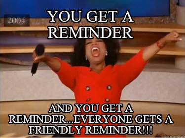 reminder oprah memecreator