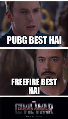 Meme Creator - Funny PUBG best hai Freefire best hai Meme Generator at  !