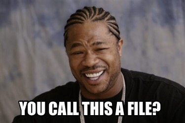 Meme Creator - Funny You call this a file? Meme Generator at ...