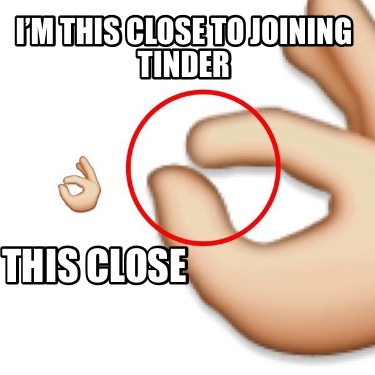 Tinder finger meme