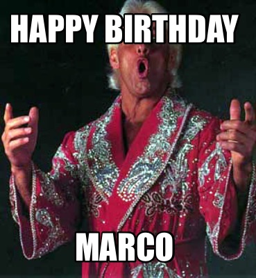 Meme Creator - Funny Happy Birthday marco Meme Generator at MemeCreator