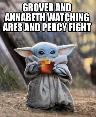 grover-and-annabeth-watching-ares-and-percy-fight