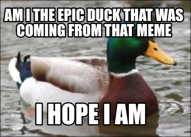 am-i-the-epic-duck-that-was-coming-from-that-meme-i-hope-i-am