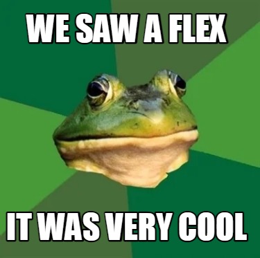 we-saw-a-flex-it-was-very-cool