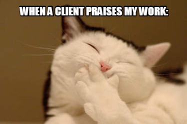 when-a-client-praises-my-work