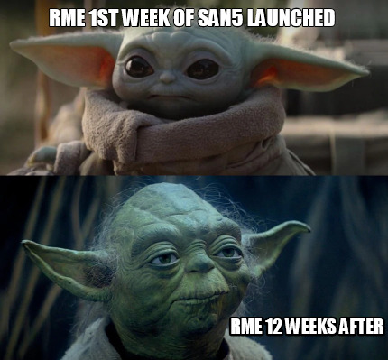 rme-1st-week-of-san5-launched-rme-12-weeks-after