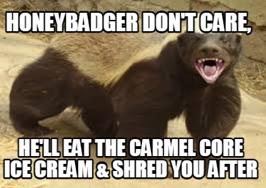 honeybadger-dont-care-hell-eat-the-carmel-core-ice-cream-shred-you-after