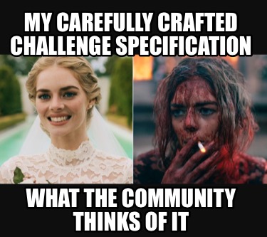 my-carefully-crafted-challenge-specification-what-the-community-thinks-of-it