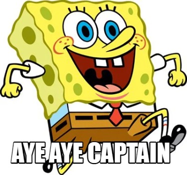 Meme Creator - Funny AYE AYE CAPTAIN Meme Generator at MemeCreator.org!