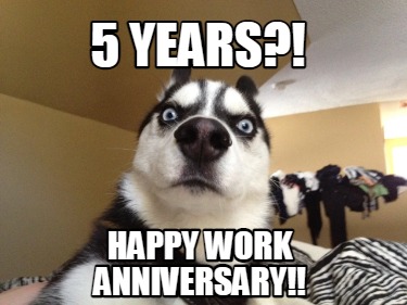 Meme Creator - Funny 5 YEARS?! Happy work anniversary!! Meme Generator at  !