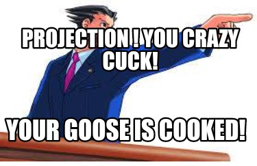 projection-you-crazy-cuck-your-goose-is-cooked