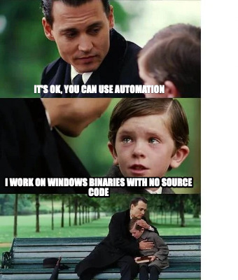 Meme Creator - Funny it's ok, you can use automation I work on windows ...