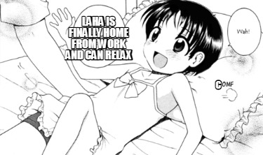 laha-is-finally-home-from-work-and-can-relax-c