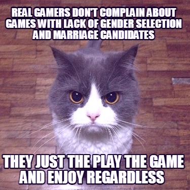 real-gamers-dont-complain-about-games-with-lack-of-gender-selection-and-marriage