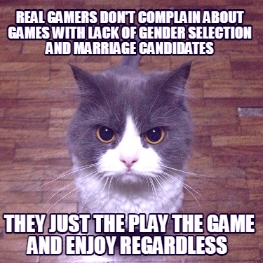 real-gamers-dont-complain-about-games-with-lack-of-gender-selection-and-marriage