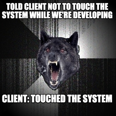 told-client-not-to-touch-the-system-while-were-developing-client-touched-the-sys