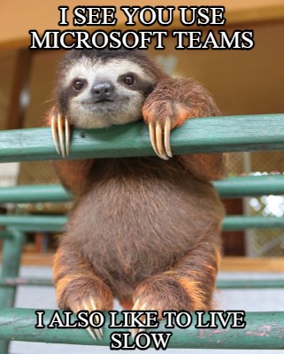i-see-you-use-microsoft-teams-i-also-like-to-live-slow