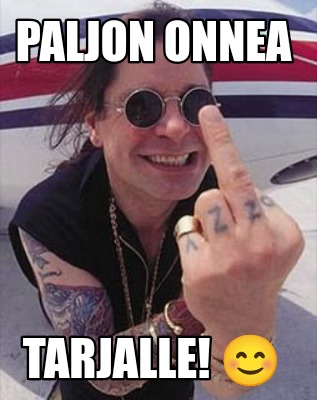 paljon-onnea-tarjalle-