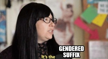 gendered-suffix