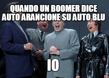 quando-un-boomer-dice-auto-arancione-su-auto-blu-io