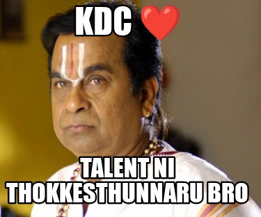 kdc-talent-ni-thokkesthunnaru-bro