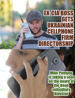 ex-cia-boss-gets-ukrainian-cellphone-firm-directorship-mike-pompeo-is-taking-a-s