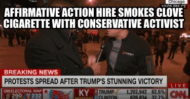 affirmative-action-hire-smokes-clove-cigarette-with-conservative-activist
