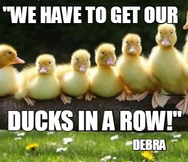 we-have-to-get-our-ducks-in-a-row-debra