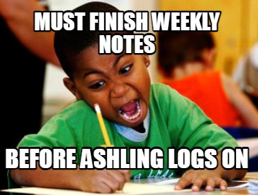 must-finish-weekly-notes-before-ashling-logs-on