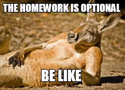 the-homework-is-optional-be-like