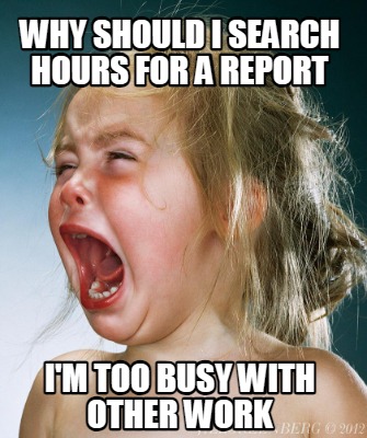 why-should-i-search-hours-for-a-report-im-too-busy-with-other-work