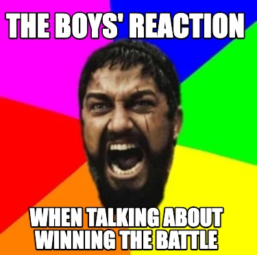 the-boys-reaction-when-talking-about-winning-the-battle