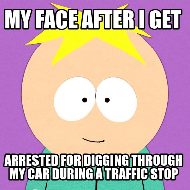 my-face-after-i-get-arrested-for-digging-through-my-car-during-a-traffic-stop