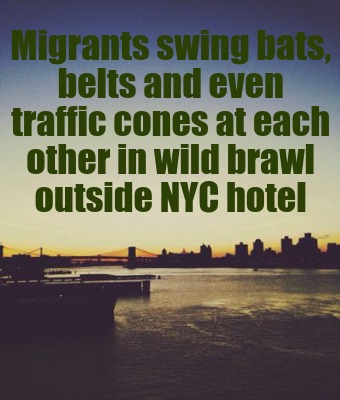migrants-swing-bats-belts-and-even-traffic-cones-at-each-other-in-wild-brawl-out
