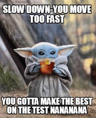 slow-down-you-move-too-fast-you-gotta-make-the-best-on-the-test-nananana