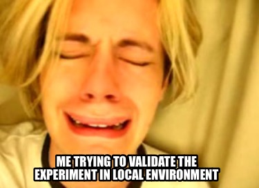 me-trying-to-validate-the-experiment-in-local-environment
