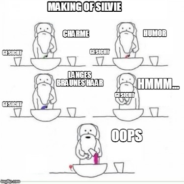 making-of-silvie-charme-humor-langes-braunes-haar-gesicht-gesicht-gesicht-hmmm..