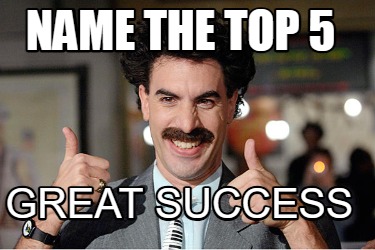 name-the-top-5-great-success