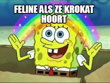 feline-als-ze-krokat-hoort