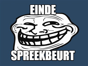 einde-spreekbeurt