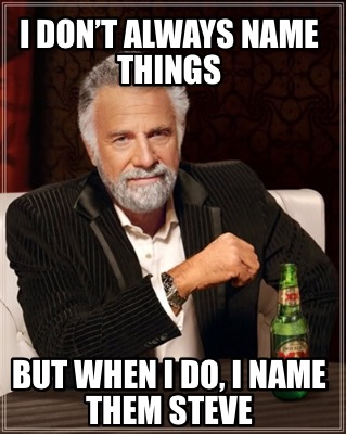 i-dont-always-name-things-but-when-i-do-i-name-them-steve