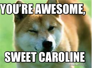 youre-awesome-sweet-caroline